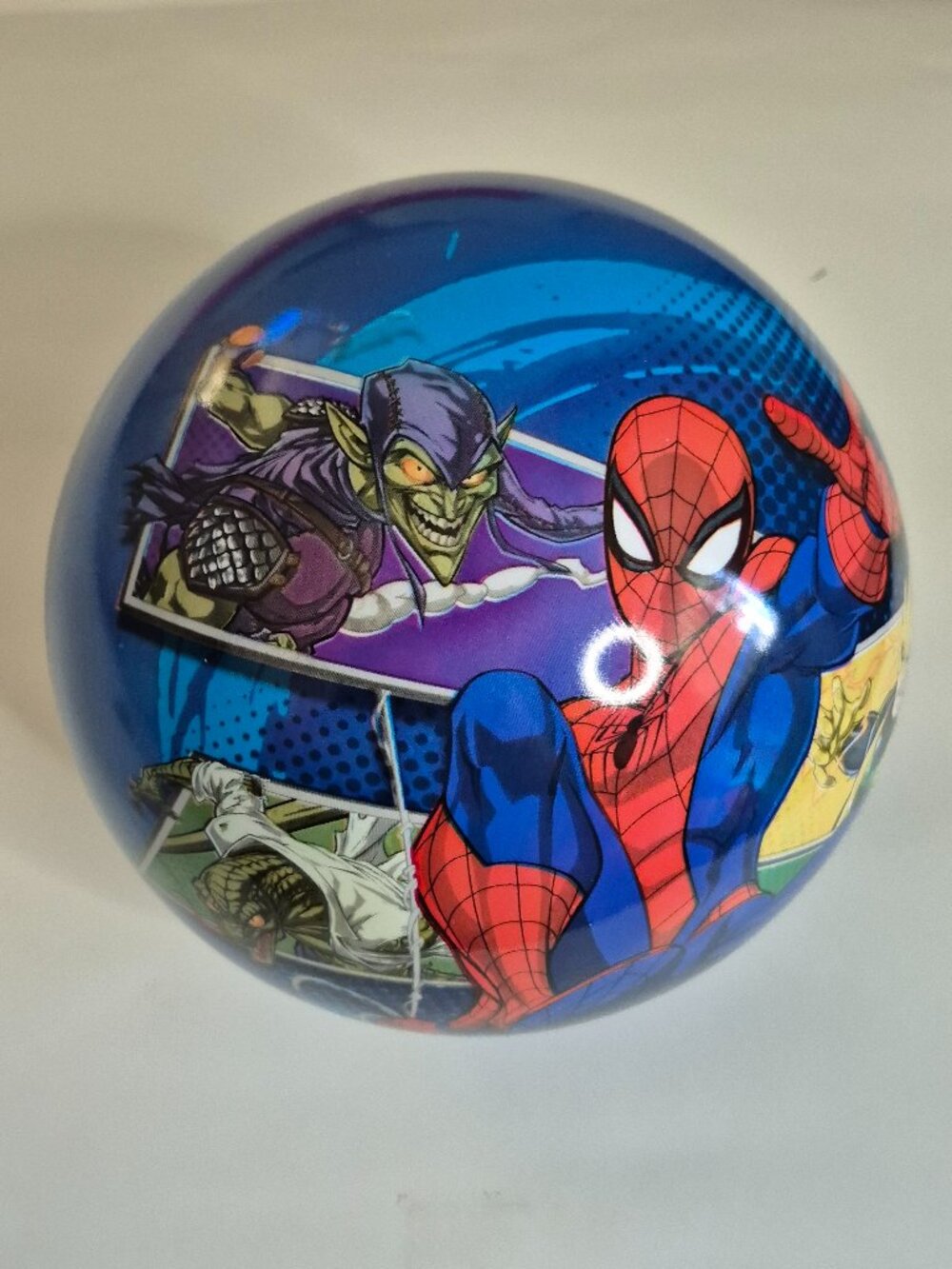 Hedstrom Spiderman Playball, 10 inch Vinyl, 3-18 years Blue, NEW
